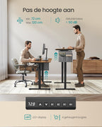 Elektriskt skrivbord - Höjdjusterbar - Flera positioner