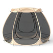 Pop – up mesh paviljong för personer hopfällbart utomhuscampingtält med runt om – 4-6 310 x 270 cm – Svart