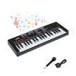 Barn – Piano Keyboard Tangent bärbar med Rytm Klangfärg och Demo – 37 8 8 22 – Svart
