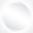 LED badrumsspegel – med belysning rund anti dim oval – 60 cm – Silver