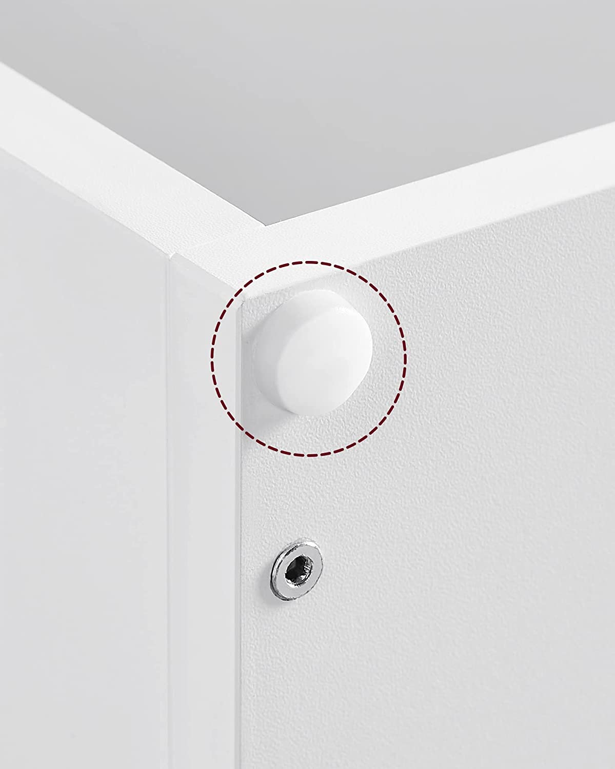 Sidobord – Modern design med förvaringsutrymme – Brunvit