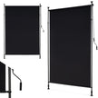 Vertikalmarkis – utomhus höjdjusterbar och utdragbar balkongmarkis – 200 x 220-310 cm – Svart