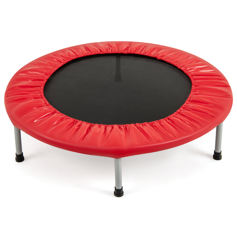 Mini – Trampolin Fitness Fällbar upp till Belastning – 150 kg Ø 97 cm – Röd