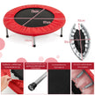 Mini – Trampolin Fitness Fällbar upp till Belastning – 150 kg Ø 97 cm – Röd