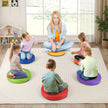 pack – barn rund sittkudde golvkudde med handtag och dragkedja stolskudde – 6 35 x 35 cm – Färgglad