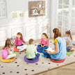pack – barn rund sittkudde golvkudde med handtag och dragkedja stolskudde – 6 35 x 35 cm – Färgglad