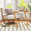 Z – formad sidobord soffbord av bambu platsbesparande kaffebord nattduksbord – Natur