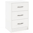 Nattduksbord – med lådor Nattbord för boxspring säng – 3 38,5 x 28 x 54 cm – Vit
