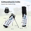 delat – komplett golfklubbsset med golfbag och regnskydd – 15 – Vit