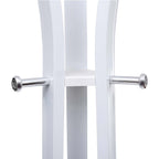 Pälsställ - Metall Standing Coat Rack - 176 cm High - 6 krokar - Vit