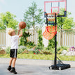 Basket – Bollar Tillbakavändare med Verktygsfri och Avtagbar Krok 360° Svängbar Rebounder – 4 – Orange