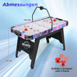 Airhockey – bord med kraftfull 12V motor och LED digitaldisplay – 144 cm – Svart