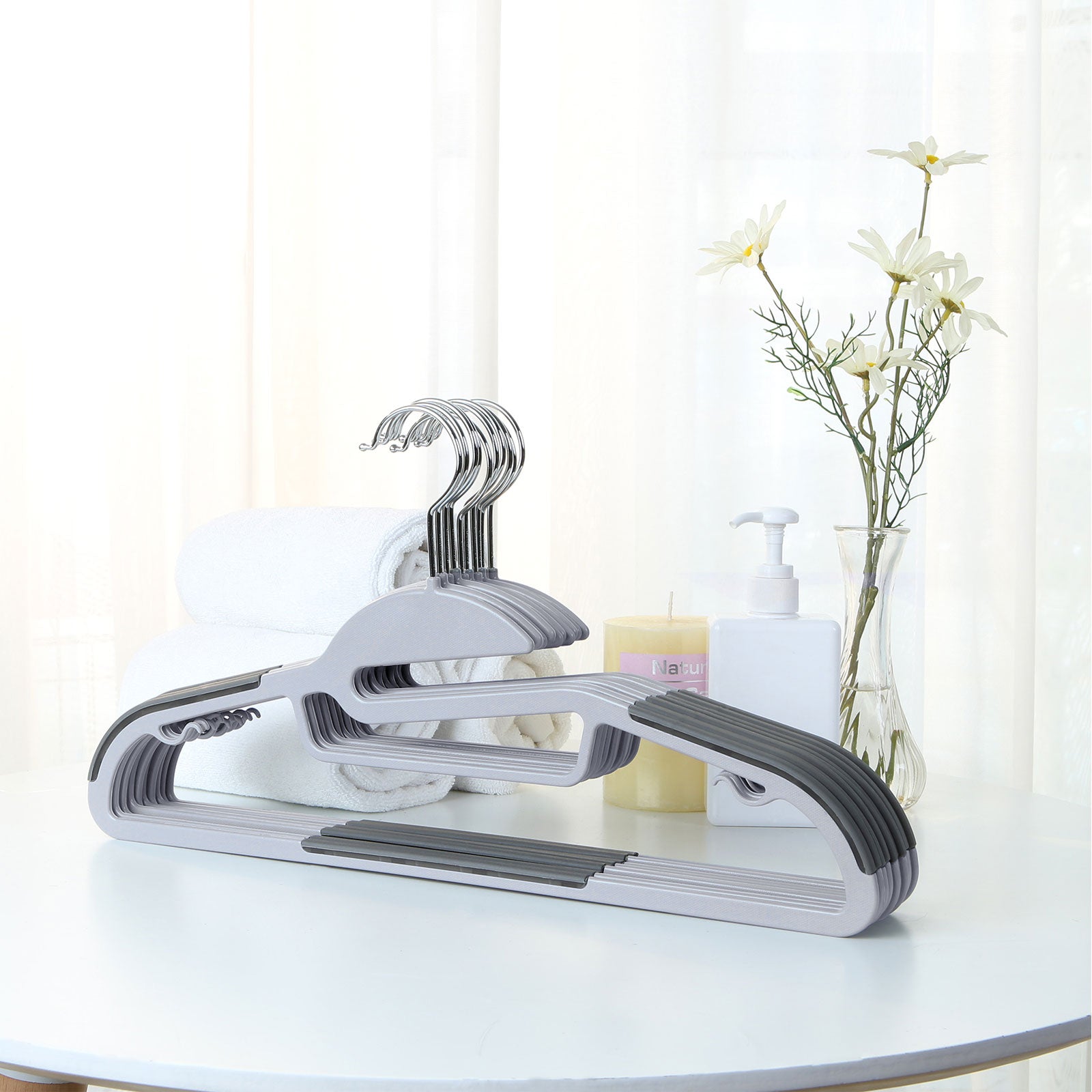 Klädhängare - Anti -Slip - Set of 50 - Grey