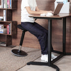 Arbetspall - kontorsstol utan ryggstöd - 360 ° roterbar - 50-65 cm - svart