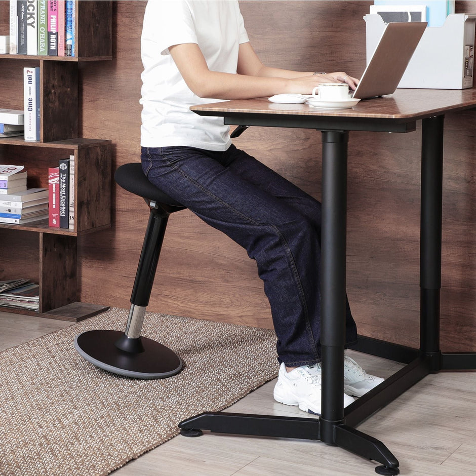 Arbetspall – 360° vridbar – Sitthöjd 50-65 cm – Svart