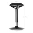 Arbetspall – 360° vridbar – Sitthöjd 50-65 cm – Svart