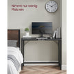 Bureau - 100 x 50 cm - Staal - Industrieel Design - Zwart