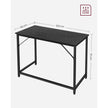 Bureau - 100 x 50 cm - Staal - Industrieel Design - Zwart