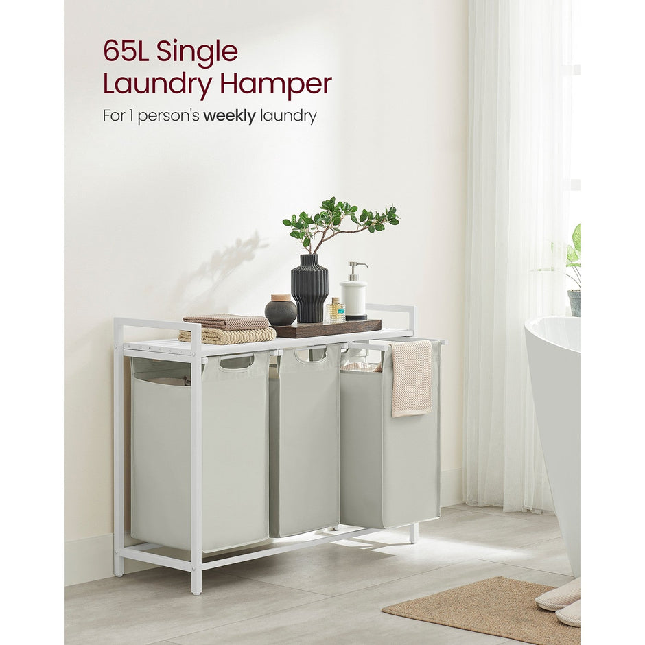 Laundry Basket - MDF and Steel