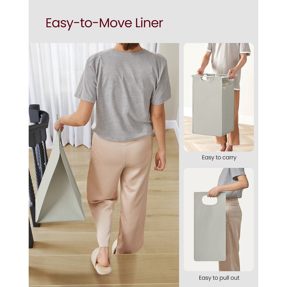 Laundry Basket - MDF and Steel