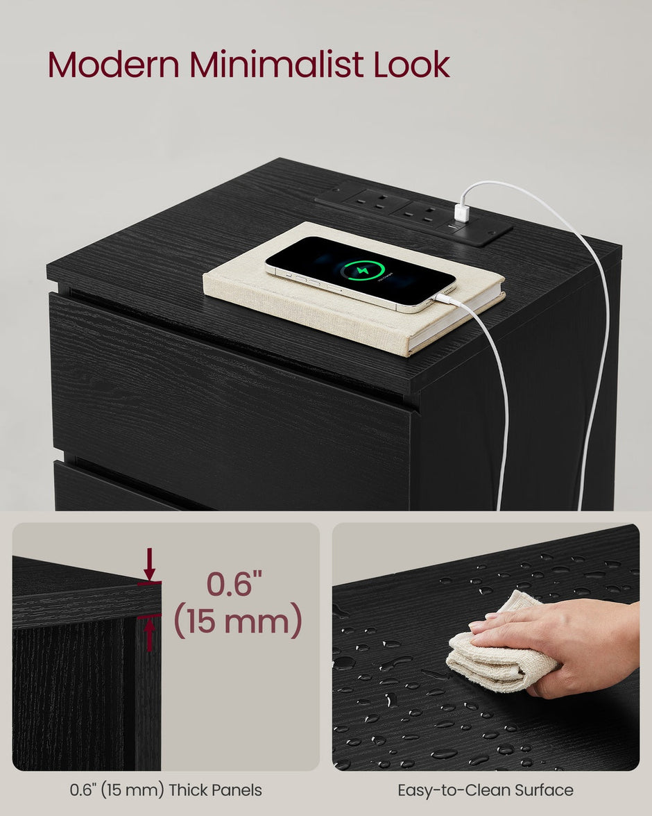 KAILYN Collection Bedside Tables - Wood