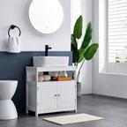 WASHBASIN Under Case - Badrumsmöbler - 60 x 30 x 60 cm - Skandinavisk design - Matt White