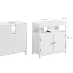 WASHBASIN Under Case - Badrumsmöbler - 60 x 30 x 60 cm - Skandinavisk design - Matt White