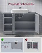 WASHBASIN CABINET - extra lång - 2 dörrar