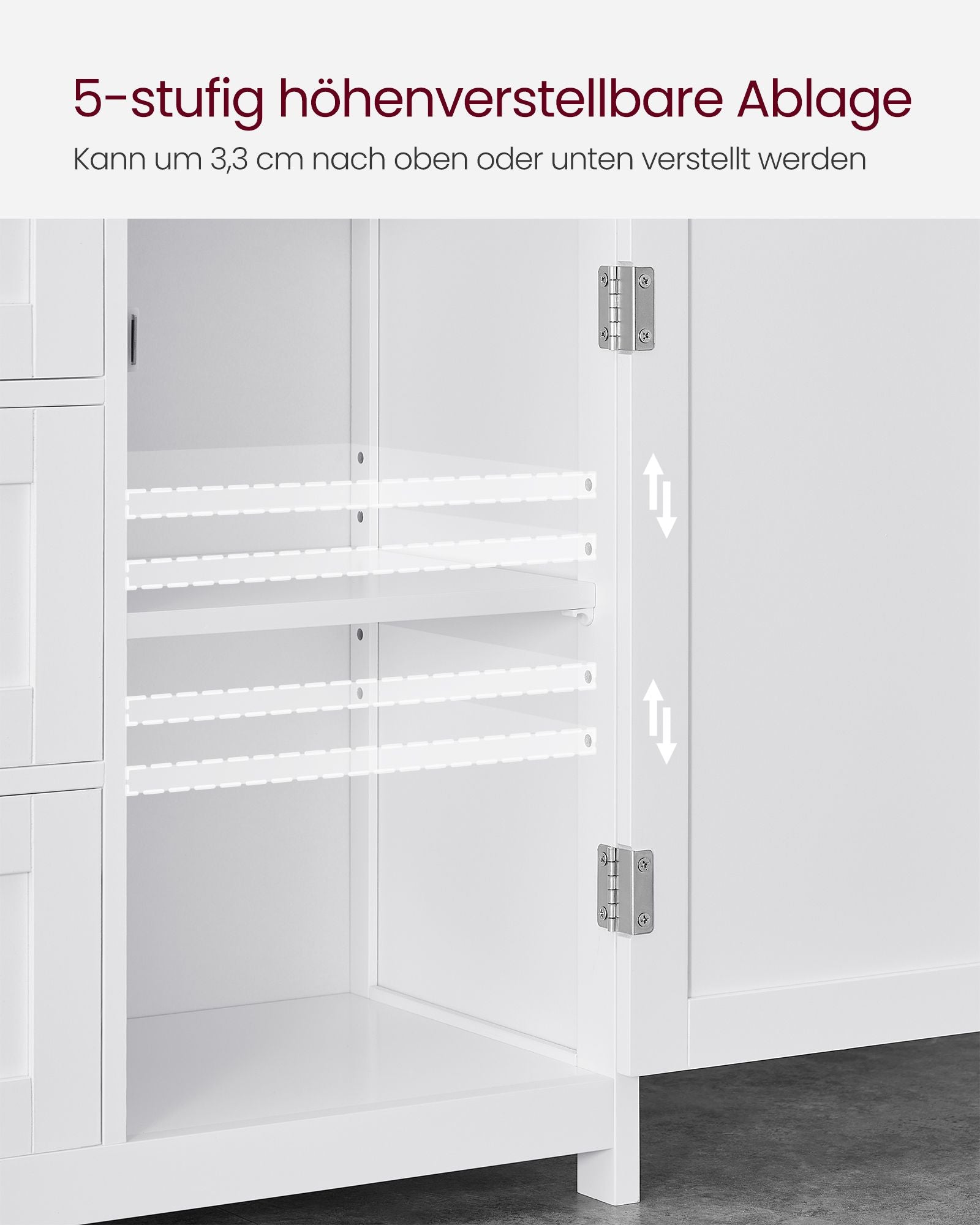 Badrumsmöbler - 30 x 60 x 80 cm - med 3 lådor