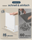 Badkamerkast – Smal en Hoog – 2 Deuren – Verstelbare Planken – 30 x 30 x 170 cm – Wolkenwit