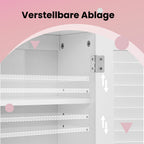 Badrumsskåp - Väggskåp eller medicinskåp med justerbart bräde