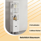 Badrumsmöbler - fristående skåp, elegant design