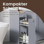 Badrumsskåp - smalt skåp för toalettpapper, kompakt design