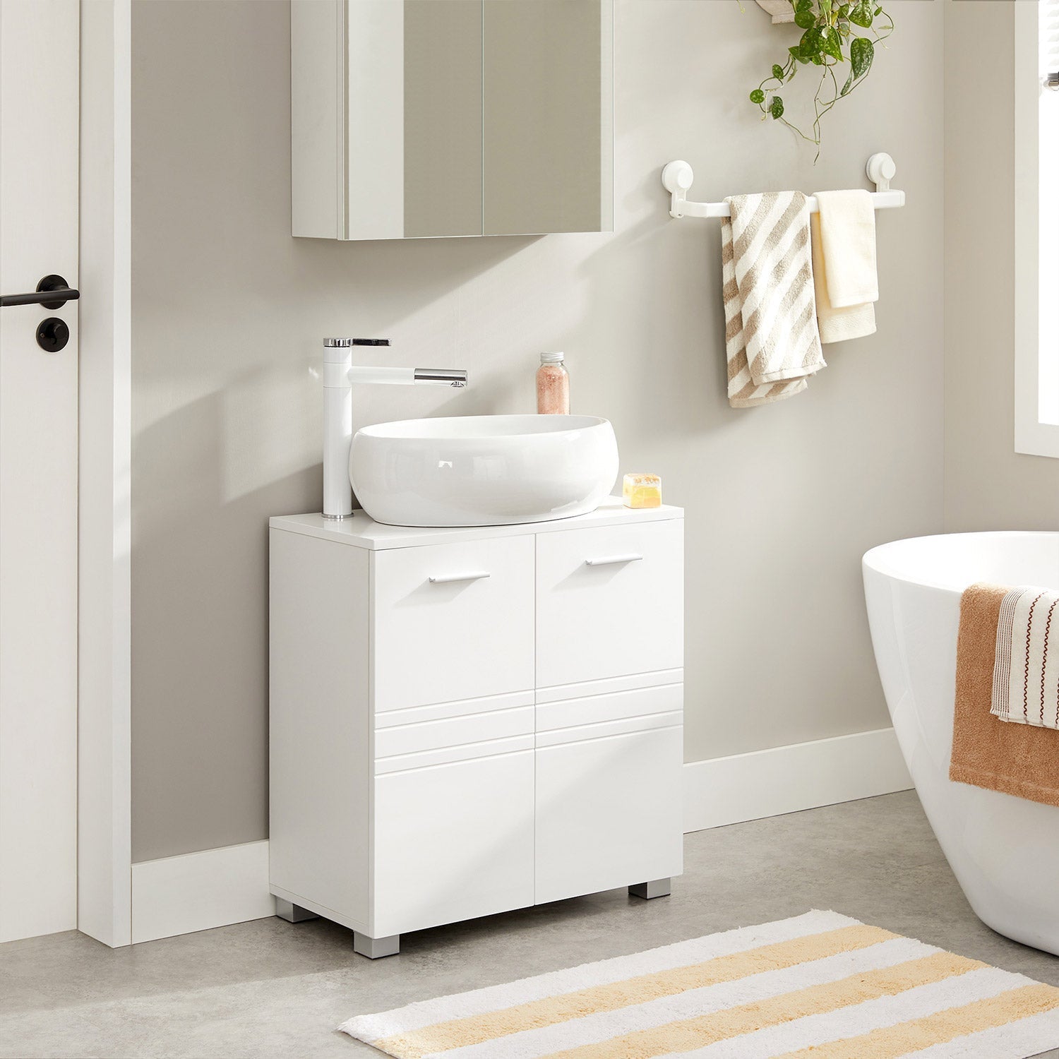 Underdel – Platssnål design – Vit