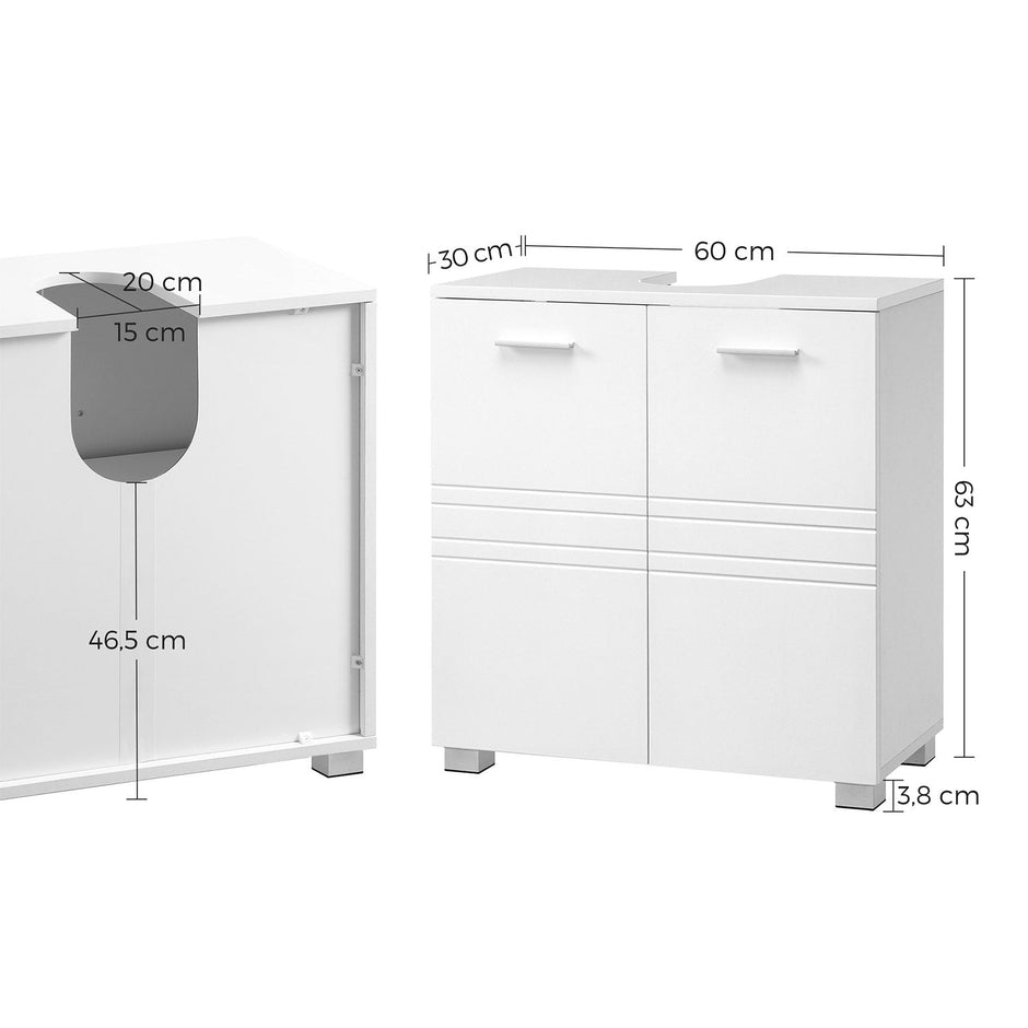 Underdel – Platssnål design – Vit