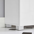 WASHBASIN MURNITER - Badrumsskåp - Basskåp - med dubbla dörrar - Vit