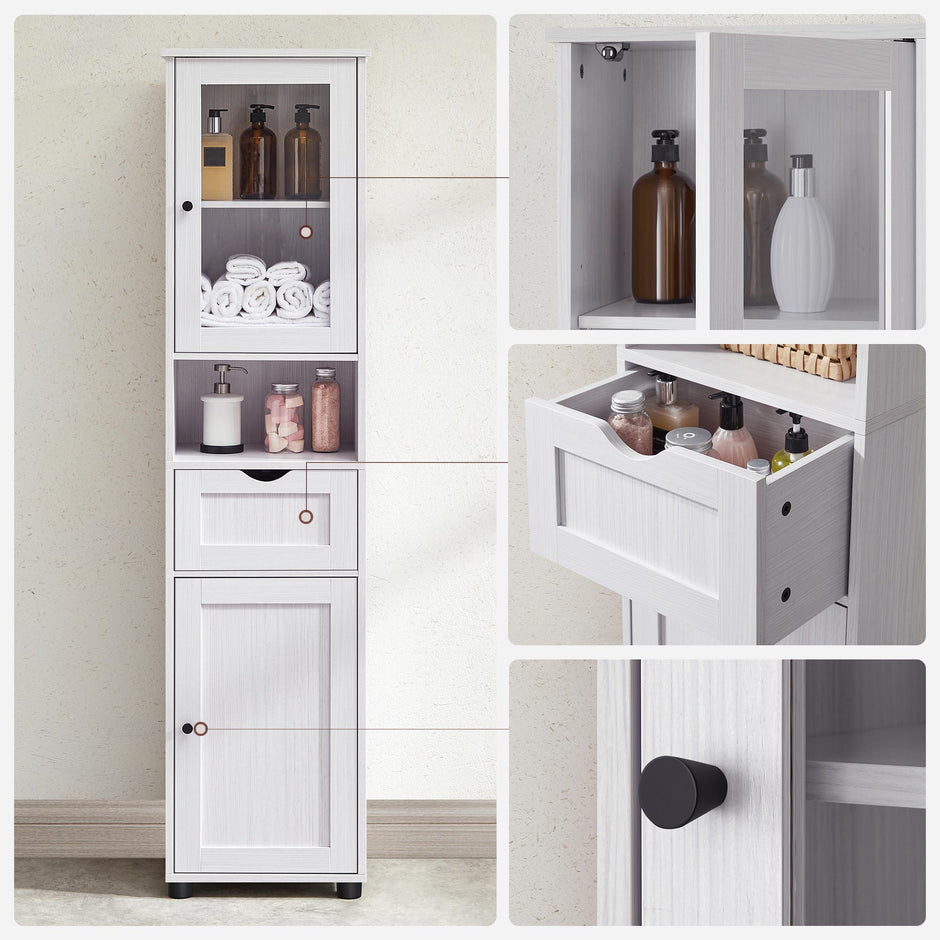 Badrumsskåp – Högkvalitativt förvaringsutrymme – Vit