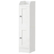 Kast - 20 x 18 x 80 cm - met verstelbare planken - Wit - maximaal 25 kg draagkracht