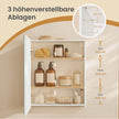Spiegelkast - Verstelbare Planken - Modern - Wit