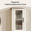 Badkamerkast - Landelijke Stijl - Smal - 171 cm Hoog - Witbruin