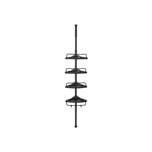 Doucherek - 4 Planken - Telescopisch - Zonder Boren - Wit