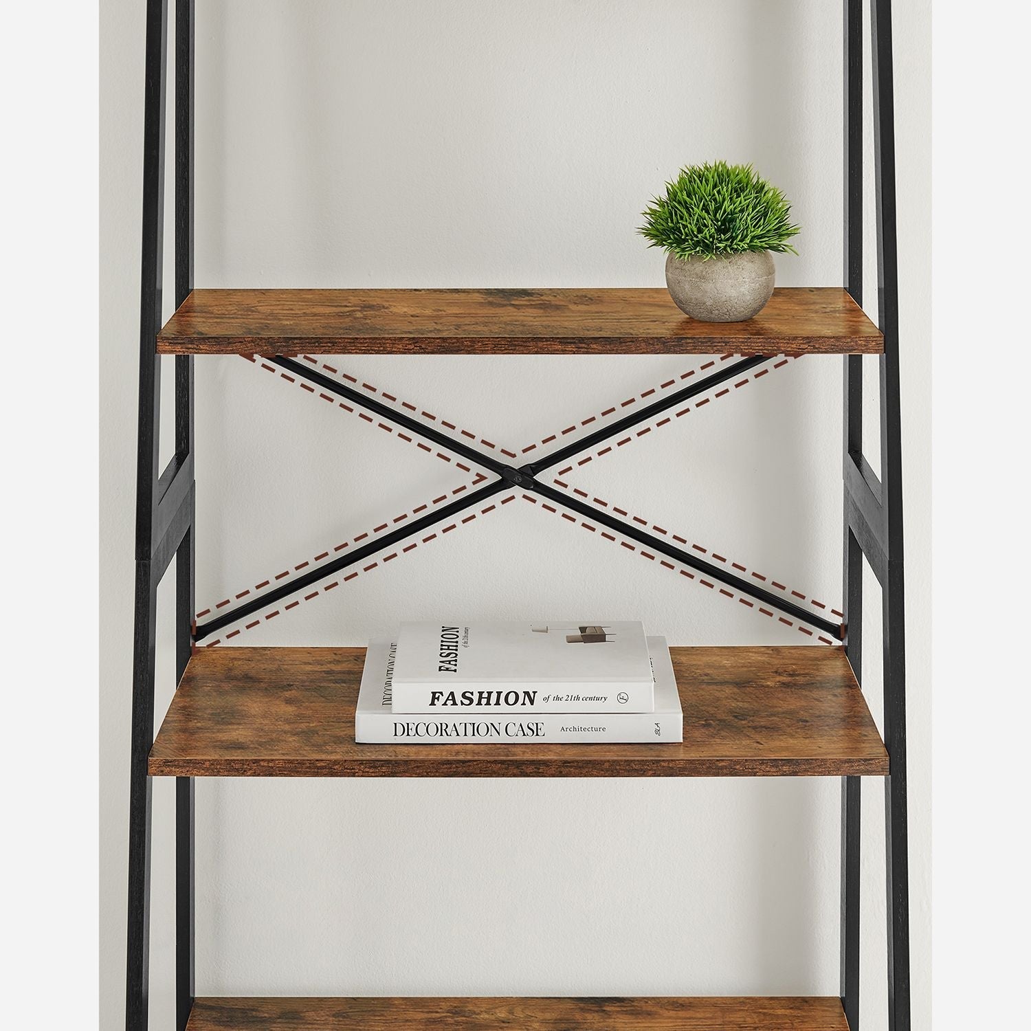 Stegbräda – Industriell design – Bambu – Vintage brun / Svart