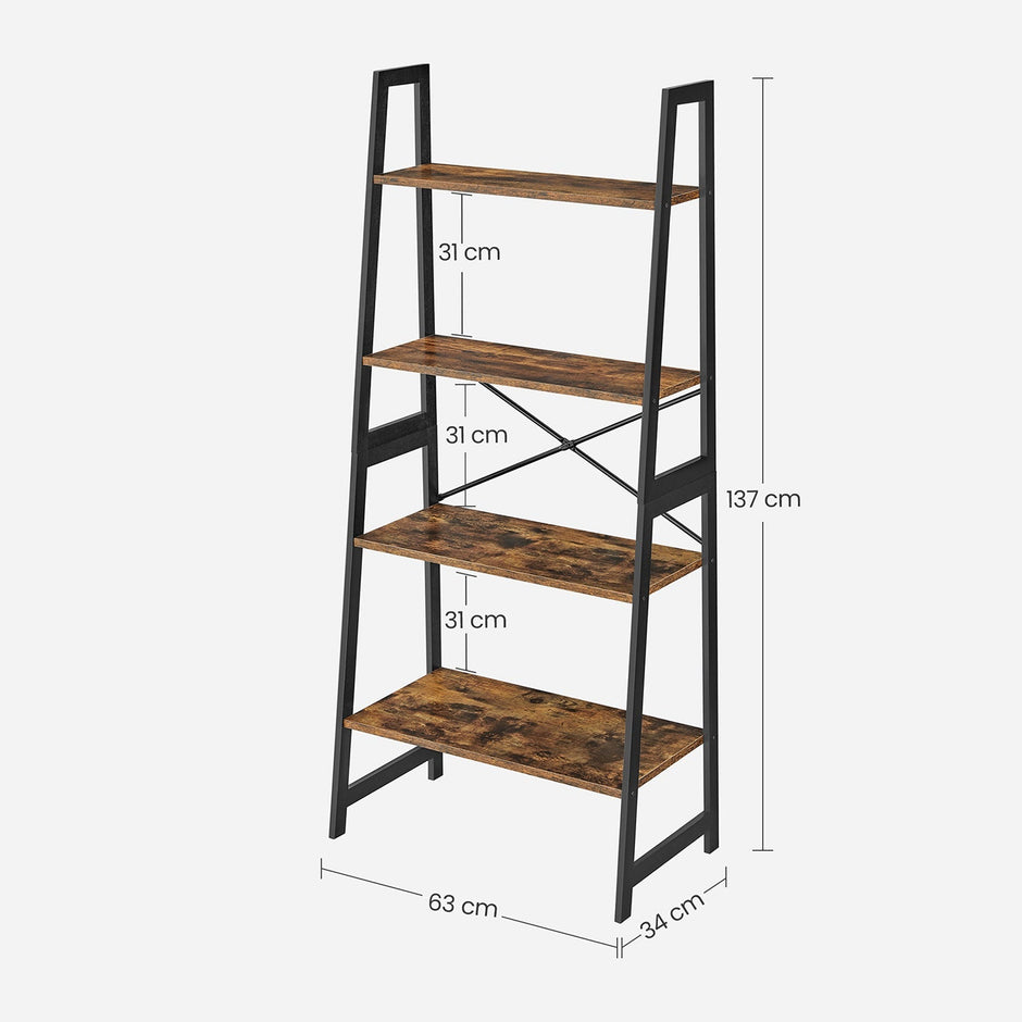 Stegbräda – Industriell design – Bambu – Vintage brun / Svart