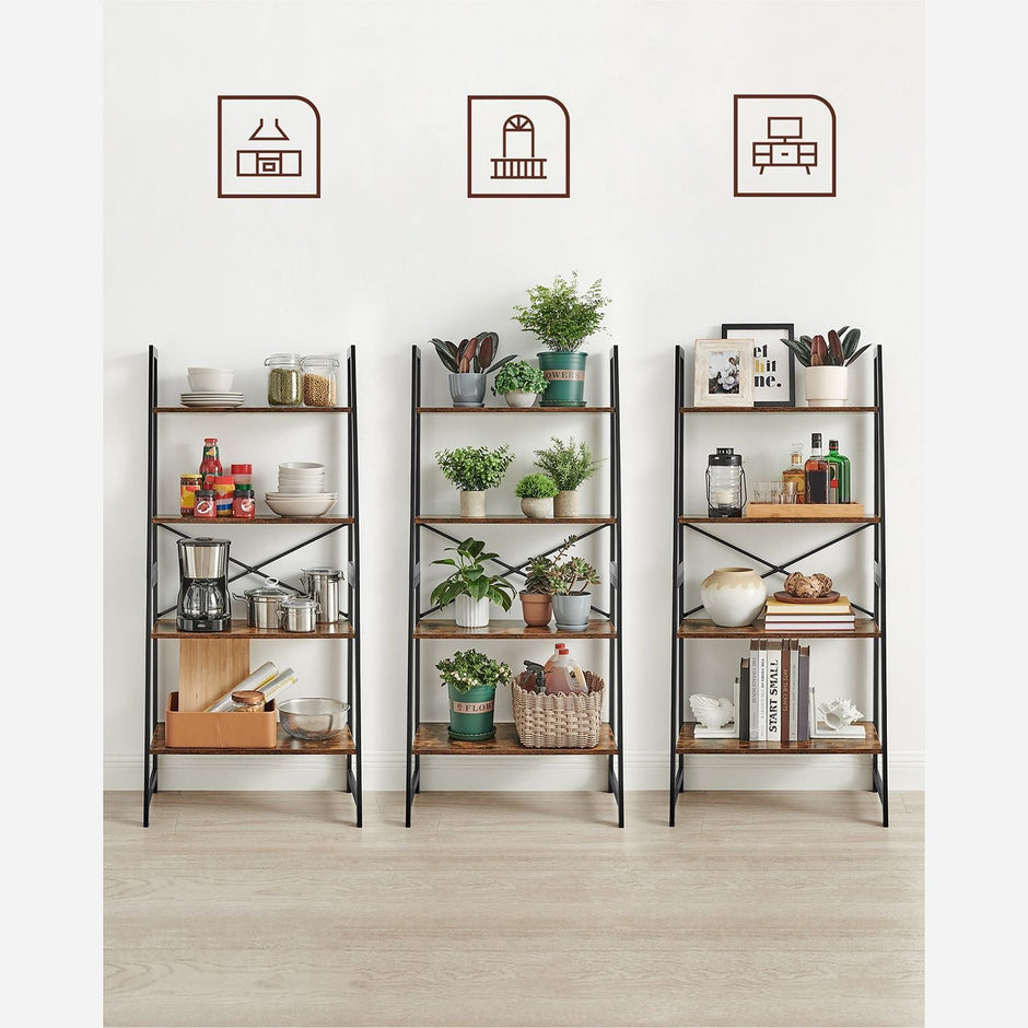 Stegbräda – Industriell design – Bambu – Vintage brun / Svart