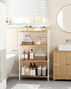 Bambu bambu 26 x 60 x 100 cm vit naturlig färg
