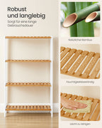 Bambu bambu 26 x 60 x 100 cm vit naturlig färg