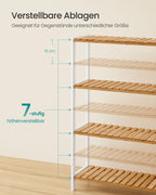 Bambu bambu 26 x 60 x 100 cm vit naturlig färg