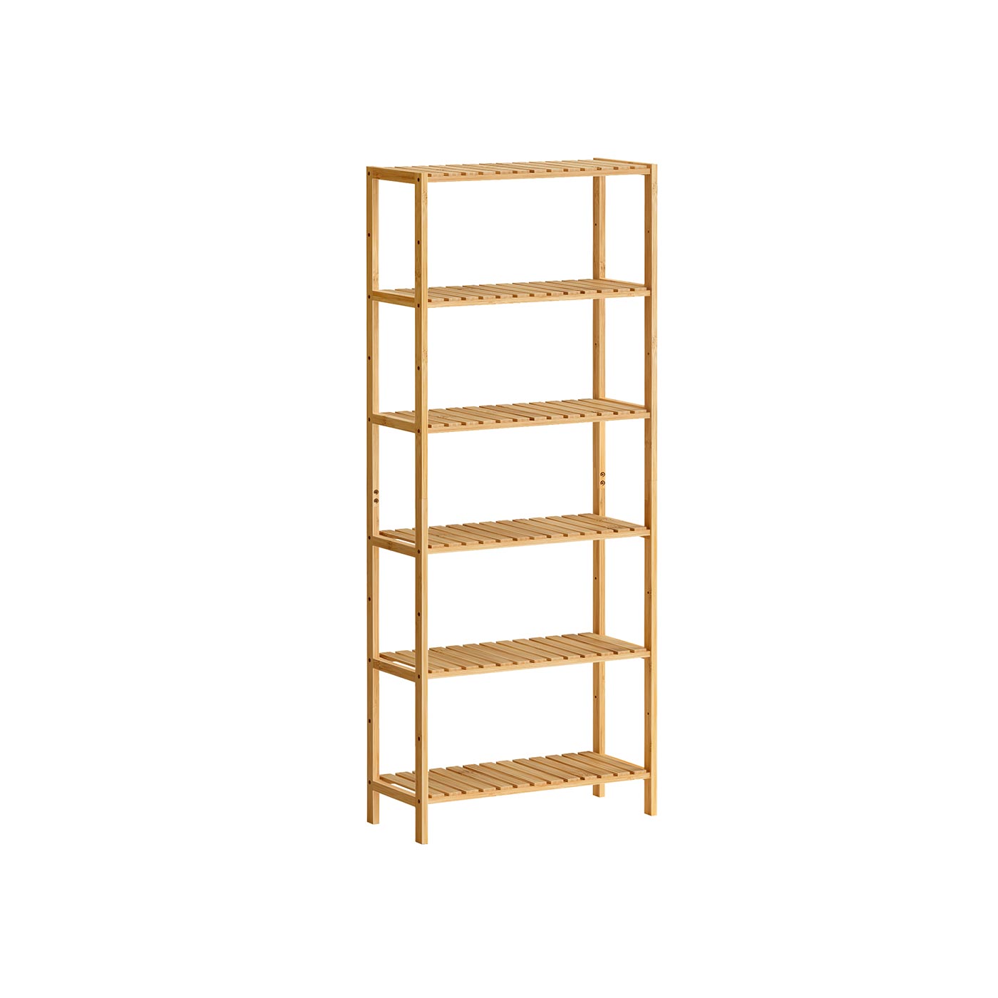 Bambuplank med sex nivåer