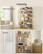 Bambuplank med sex nivåer