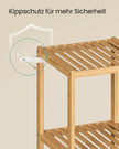Badkamerrek - Bamboe - Smal - 79 cm - Naturel Beige